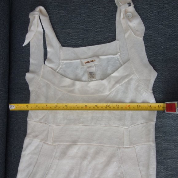 Diesel Shoulder Strap Dress Kangaroo Pocket Size S - Picture 10 of 16